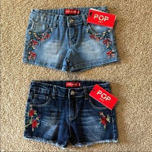 Girls Pop Jean Shorts